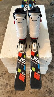 Dětské lyže Lušti 130 cm+ rostoucí práskače 36-40 - 3