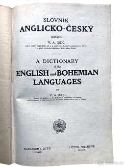 1911 anglicko‑český slovník V. A. Jung, J. Otto, Praha – lux - 3