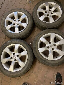 Litá ALU kola Peugeot 307,308 + zimní pneu 205/55R16 - 3