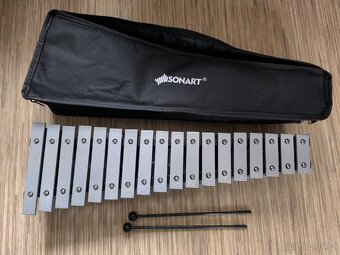 Kovový xylofon (metalofon) + brašna - NOVÝ - 3