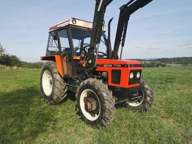 ZETOR 7745 S ČELNÍM NAKLADAČEM QUICKE 620 A SPZ - 3