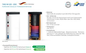 Nepřímotopná smaltovaná nádrž TUV, 150l, 1 výměník, NOVÁ - 3
