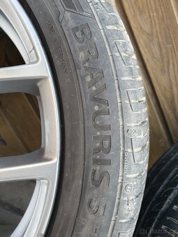 4x ALU 5x112 7,5Jx17 Borbet + letní pneu 225/45 r17 - 3
