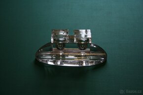 Starožitný kalamář sklo rozměr: 22.5x11x7cm - 3