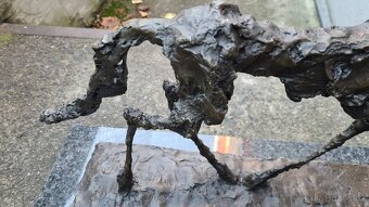 Alberto Giacometti - pes - bronzová socha - 3