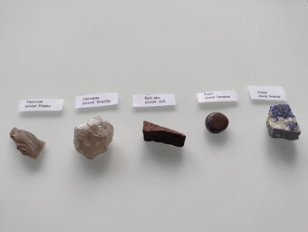 Sbírka minerálů velká, 25 ks + dřevěný box - 3