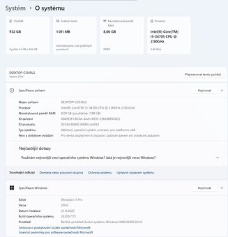 Dell Vostro 270s,proc.i5-3470,WIN 11,HDD 1TB,RAM 8GB,Wi-Fi,m - 3
