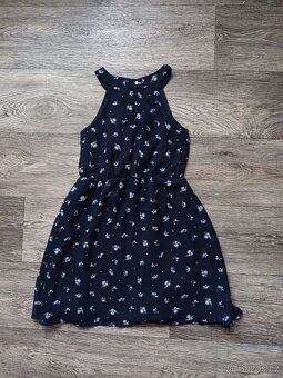 Dětské holčičí modré šaty s flitry, vel. 116 - 3