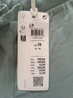 Tepláky Lindex vel. 62-74 - 3