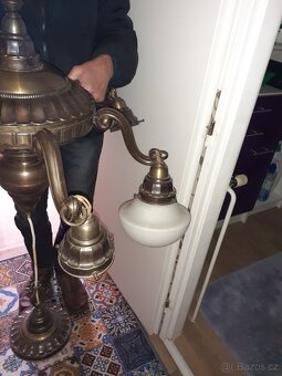 Starožitný lustr + Lampa - 3