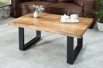 KONFERENČNÍ STOLEK IRON CRAFT 100 CM MASIV MANGO - 3