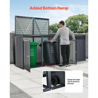 Popelnicové stání, přístřešek na popelnice - 3