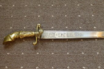 Lovecký tesák - Asi 18. století - Rytá čepel - 3