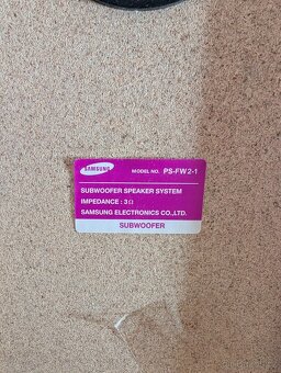 Subwoofer Samsung PS-FW 2-1 - 3