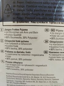 NOVÉ chlapecké pyžamo froté 122/128 - 3