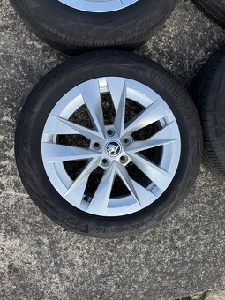 Alu kola Škoda 5x112 R17 včetně pneu Continental 205/55/17 - 3