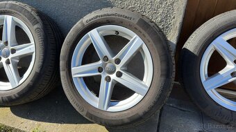 Alu kola = 5x112 r16 z AUDI A3 – ŠKODA OCTAVIA letní pneu - 3