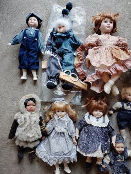 Prodám porcelánové panenky 9 kusů - 3
