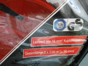 Startovací kabely 2x - druhy foto - nepoužité - cena celkem - 3