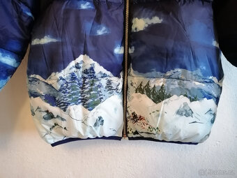 Dámská zimní bunda s motivem zasněžené krajiny - 3