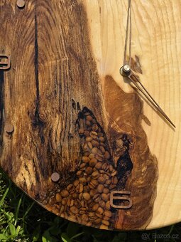 Nástěnné epoxidové hodiny Coffee Love - 3