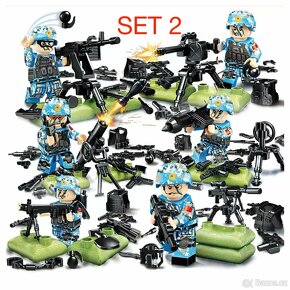 Rôzne sety vojakov (8ks) 2 + doplnky - typ lego - 3