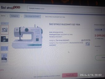 2ks úplně stejné: Šicí stroj: GUZZANTI GZ 110A - 3