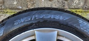 4X alu kola DEZENT, 5X112, 17+pneu zimní NOKIAN 215/55 R17 - 3