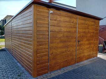 Plechová garáž 4x6m. - 3