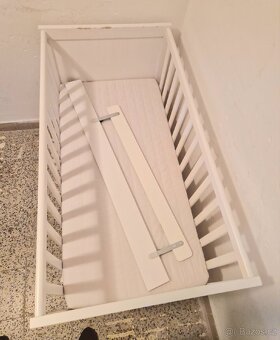 Dětská postýlka 120x60cm (IKEA Sundvik) se zábranou - 3