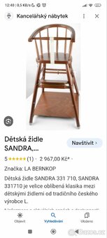 Dětská dřevěná židle - 3