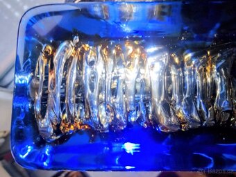 Váza Hutní sklo-František Vízner Škrdlovice vzor 6860/18 - 3