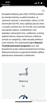 Běžecký pás LIFEFIT TM1100 - 3