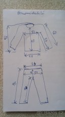 Moto bundu a kalhoty, kožená, kompletní, vycpávky - 3