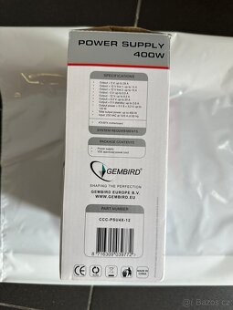 Nový PC zdroj 400W Gembird CCC-PSU4X-12 - 3