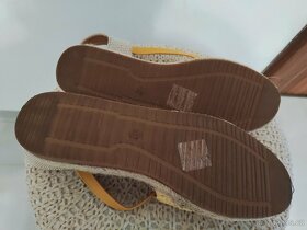 Úplně nové letní žluté espadrilky s otevřenou patou,vel. 38 - 3