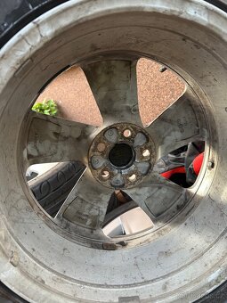 alu 5x100 et46 r17 + letni pneu - 3