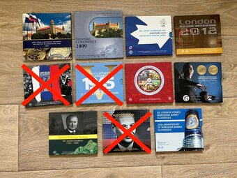 Sady slovenských obehových mincí BU a PROOF - koruna euro - 3