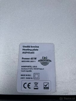 UMĚLÁ KVOČNA AGROFORTEL - VÝHŘEVNÁ DESKA 45X65 CM, 65 W. - 3