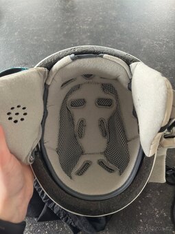 Helma Blizzard Stroke white/silver matt + brýle dětské - 3