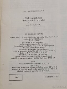 Elektrotechnika motorových vozidel - 3