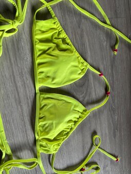 Dámské plavky žluté neonové - 3