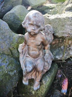 Mosazný andílek s patinou - 3