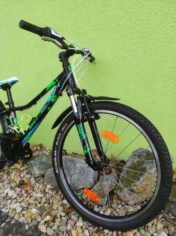 Značkové dětské kolo SUPERIOR 24" (černá/zelená) - 3