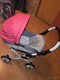 Kočárek pro panenku + autosedačka - 3