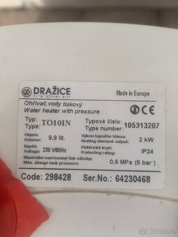 Bojler Dražice, 10l, 606661941 - 3