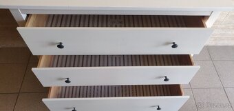 IKEA HEMNES Komoda se 3 zásuvkami, bílá - 3