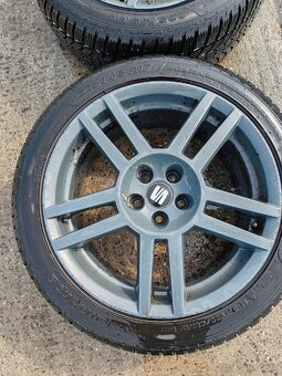 4x ALU SEAT LEON CUPRA 5X100 R17 + ZIMNÍ PNEU - 3
