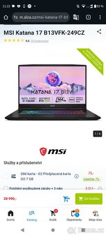 MSI MSI Katana 17 B13VFK-249CZ - 3