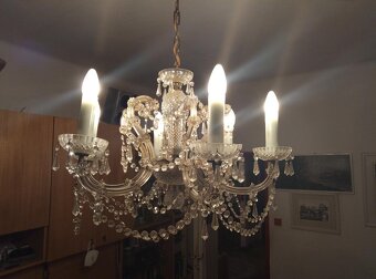 Křišťálový lustr, 6.ramenný (Český křišťál) - 3